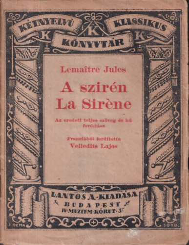Lemaitre Jules - A szir�n - La Sir�ne