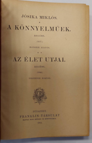 Jsika Mikls - A knnyelmek-Az let tjai