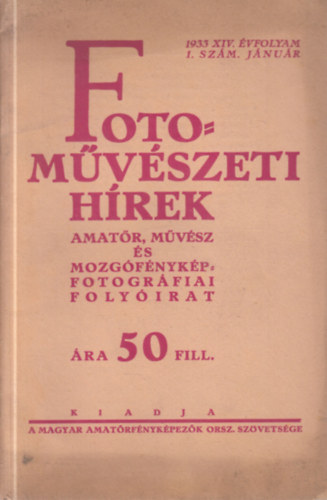 Magyar fotomvszeti hrek 1933. janur 1.