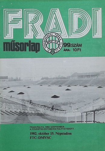 Nagy Bla (szerk.) - Fradi msorlap 99. szm