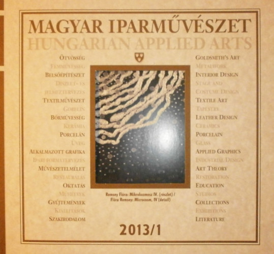 Antal Mariann (szerk.) - Magyar iparmvszet 2013/1.