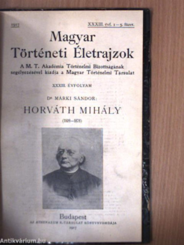 Mrki Sndor dr. - Horvth Mihly (1809-1878) (Magyar Trtneti letrajzok)