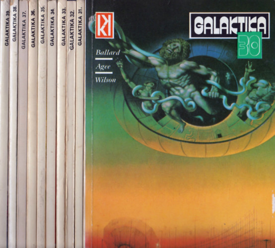 Kuczka Pter (szerk.) - Galaktika 30-39. szm (1978-1980) (10 db)