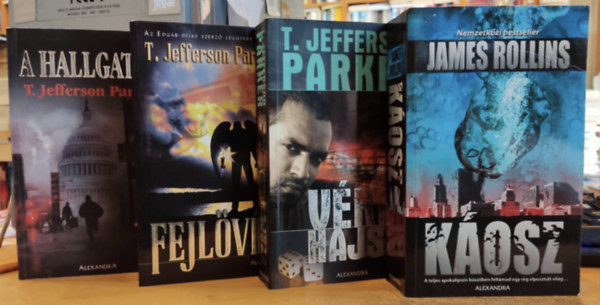 James Rollins, T. Jefferson Parker - 4 db krimi: A hallgats + Fejlvs + Kosz + Vres hajsza