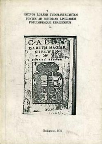 Erddi J.-Molnr J. (szerk.) - Fontes ad historiam linguarum populorumque uraliensium 3.