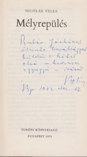 Nicolae Velea - Mlyrepls