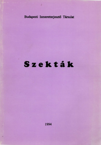 Lugosi Gyz (szerk.) - Szektk