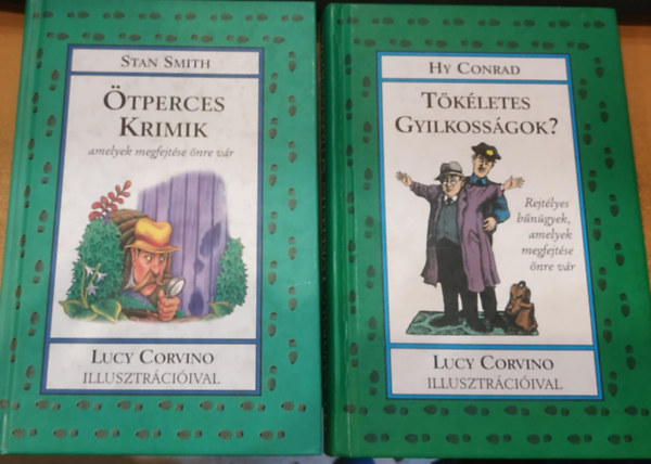 Stan Smith, Hy Conrad, Lucy Corvino (illusztrtor) - 2 db tperces krimik + Tkletes gyilkossgok?