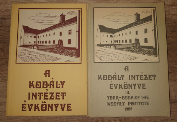 A Kodály Intézet 2 évkönyve: A Kodály Intézet évkönyve, A Kodály Intézet évkönyve III. 1996