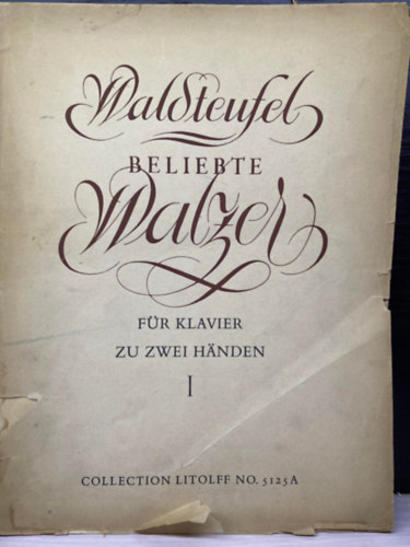 EMOL WALDTEUFEL - BELIEBTE WALZER - FÜR KLAVIER ZU ZWEI HANDEN - BAND 1