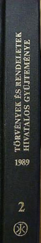 Törvények és rendeletek hivatalos gyüjteménye 1989. 2.