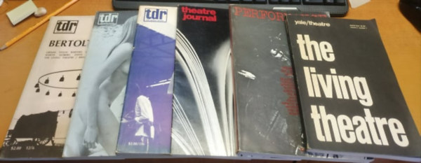 6 db Sz�nh�z: The Living Theatre Volume 2 Number 1; Performance: Growing out of the Sixties; Theatre Journal; TDR: The Drama Review T41 + T45; TDR: Bertolt Brecht T37