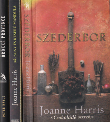 Joanne Harris, Peter Mayle - 3 db Ulpius kiad regny: Szederbor + Brsony s keser mandula + rkk Provence
