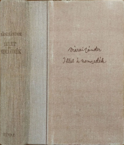 Márai Sándor - Ihlet és nemzedék (I. kiadás)