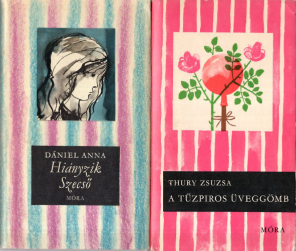 Dnes Zsfia, Thury Zsuzsa, Dniel Anna, Mricz Virg - 4 db cskos knyv ( egytt ) 1. A tzpiros veggmb, 2. Hinyzik Szecs, 3. Mexiki szerelem, 4. Zrnyi Ilona