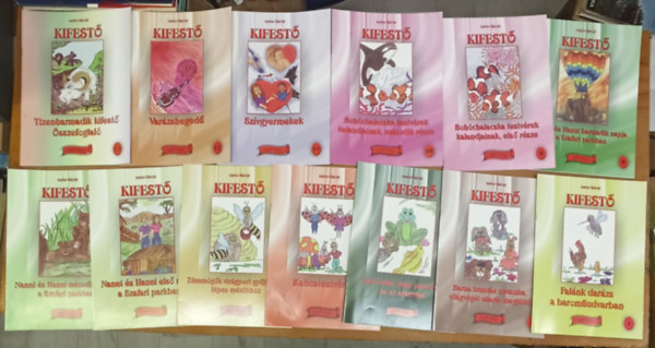 Andor Károly - 13 db Andor Károly kifestő