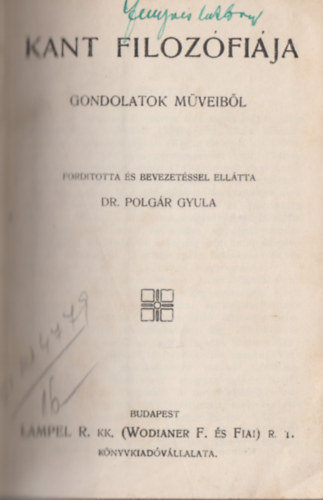 Dr. Polgr Gyula - 6 m egybektve