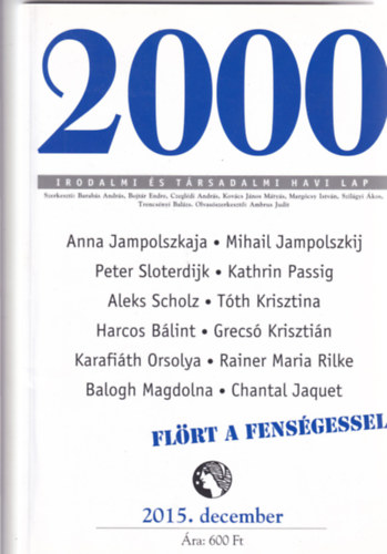2000 Irodalmi �s T�rsadalmi Havi Lap - 2015. december