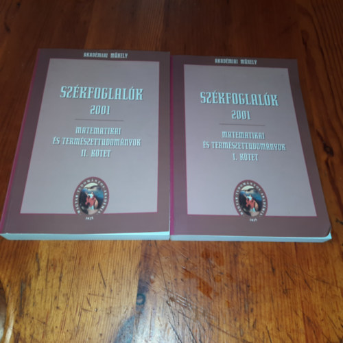 Bertk Krisztina (szerk.) - Szkfoglalk 2001 I.-II.Ktet Matematika s termszettudomnyok