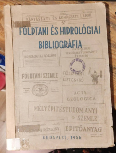 Földtani és hidrológiai bibliográfia