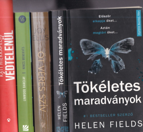 Helen Fields, Joy Ellis, Linwood Barclay, Kati Hiekkapelto - 4 db. krimi (Tökéletes maradványok + Öt véres szív + Nincs menekvés + Védtelenül)