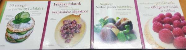 Nicole Seeman, Anna Pavlowitch, Stphanie De Turckheim, Aime Langre - 4 db Alexandra szakcsknyv: 50 recept az eszmnyi alakrt; Flksz falatok dicsrete; Segtsg! Nyolcan jnnek vacsorra; Szakcsknyv pasiknak, hogy elkprztassk a nket