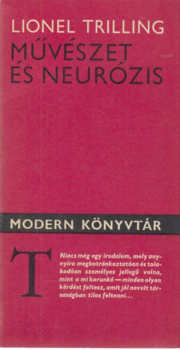 Lionel Trilling - Mvszet s neurzis