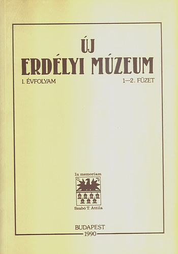 Budapest - j erdlyi mzeum I. vf. 1-2. fzet