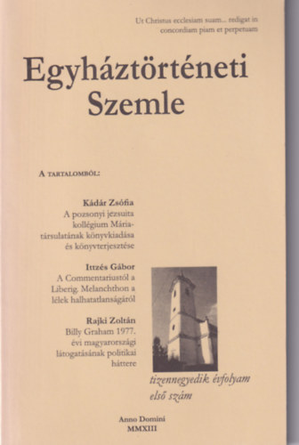 Balogh Judit - Egyhztrtneti Szemle 2013. XIV. vf. 1. szm