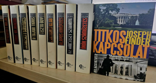 Vilgsikerek sorozat, Patrick Lynch, Andrew Goliszek, Brian Moore, Robin White, Joseph Finder, Frank Delaney, Allan Folsom - 10db krimi, KNYVMENT AJNLAT: Biztostott hall+ Titkos vilgrend+ Megksett bnhds+ A tajgai tigris+ Tiszta gy+ Zrtkr klub+ Alapos kikpzs+ Titkos kapcsolat+ Az ametiszt szobrok+ rk szmzets