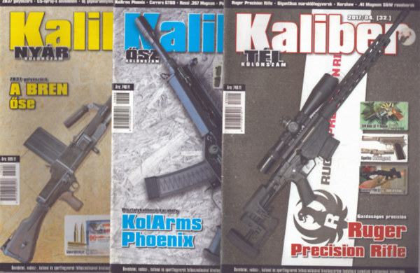 Vass Gbor (fszerk.) - Kaliber 2017. nyr, sz, tl klnszmok (3 db)