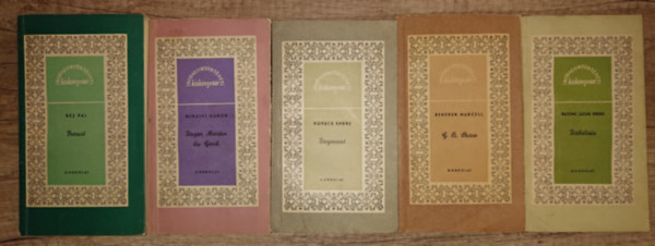 Rz Pl, Bajomi Lzr Endre, Benedek Marcell, Kovcs Endre, Mihlyi Gbor - 5 ktet az irodalomtrtneti kisknyvtrbl: Reymont, Rabelais, G. B. Shaw, Roger Martin du Gard, Proust