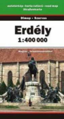 Szarvas Andr�s - Erd�ly aut�t�rk�p 1:400 000 - Magyar telep�l�snevekkel