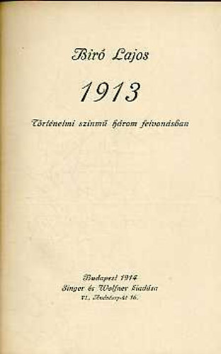 Br Lajos - 1913