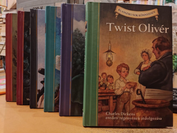 Mary Shelley, Herman Melville, Daniel Dafoe, Charles Dickens, Sir Arthur Conan Doyle, Howard Pyle - 6 db Klasszikusok knnyedn: Frankenstein; Moby Dick; Robin Hood kalandjai; Robinson Crusoe; Sherlock Holmes kalandjai; Twist Olivr