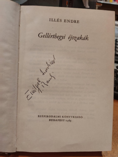 Ills Endre - Gellrthegyi jszakk (Dediklt)