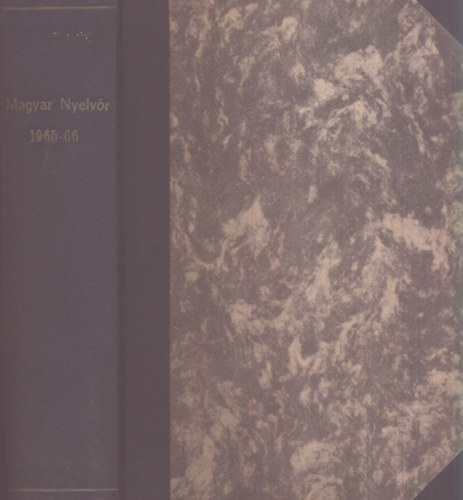 Lrincze Lajos (szerk) - Magyar nyelvr 1965-66. teljes vfolyam