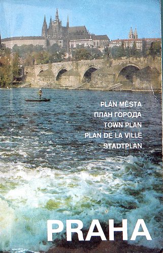 Praha plan mesta (cseh,angol,orosz,franc.,német)