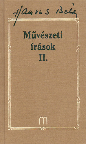 Hamvas Bla - Mvszeti rsok II. (Hamvas 27.)