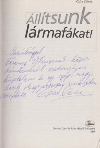 Czire Dnes - lltsunk lrmafkat (Dediklt)