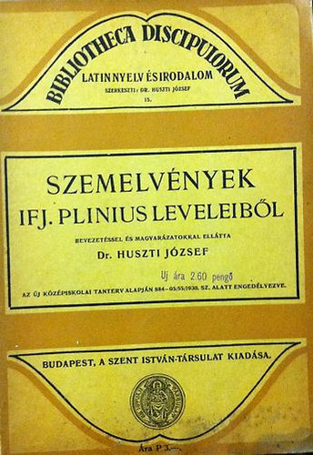 Dr. Huszti J�zsef - Szemelv�nyek ifj. Plinius leveleib�l