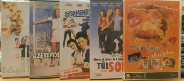 Patrick Dempsey, Katherine Heigl, Rob Schneider, Courteney Cox, Kam Heskin - 5 db romantikus film: Szerelem albérletben; Túl sok nő; Szexmentes övezet; Szerepcserebere; Bűbájos büszkeség (5 DVD)