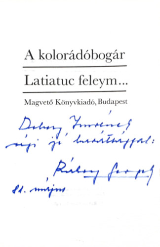 R�KOSY GERGELY - A kolor�d�bog�r - Latiatuc feleym...