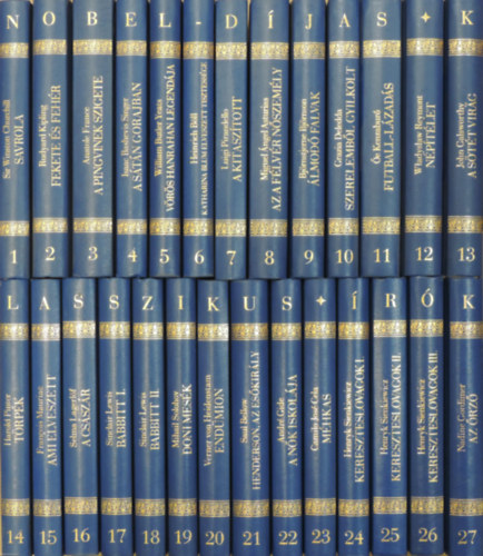 Irodalmi Nobel-djasok knyvtra 1-27.