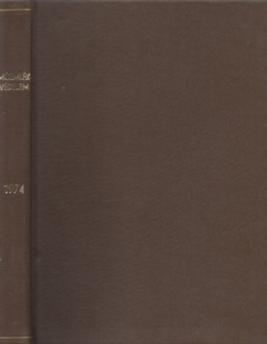 Műemlékvédelem 1974. XVIII. évf. 1-4. szám