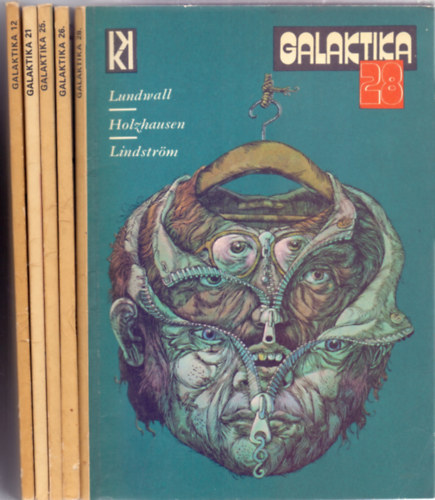 Kuczka Pter (szerk.) - Galaktika - Tudomnyos-fantasztikus antolgia 12, 21, 25, 26, 28 (5 db - 70-es vek)