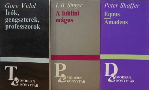 Schaffer, Peter, I. B. Singer, Gore Vidal - Modern knyvtr knyvcsomag