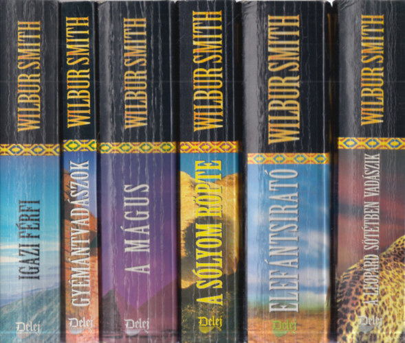 Wilbur Smith - 6 db. krimi (A leoprd sttben vadszik + Elefntsirat + A slyom rpte + A mgus + Gymntvadszok + Igazi frfi)