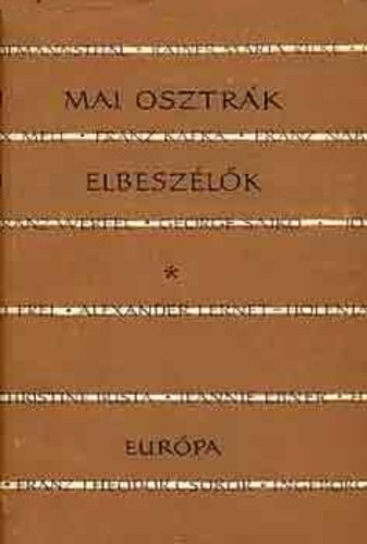 Vajda Gy�rgy Mih�ly (szerk.) - Mai osztr�k elbesz�l�k
