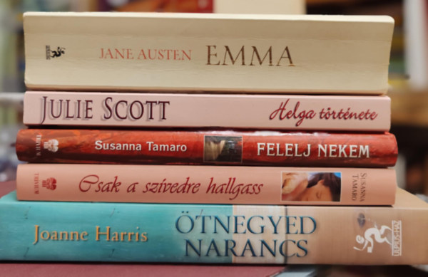 Jane Austen, Scott, Julie, Susanna Tamaro, Joanne Harris - Romantikus k�nyvcsomag
